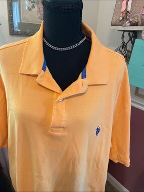 Polo Shirt - Orange with Embroidered Logo